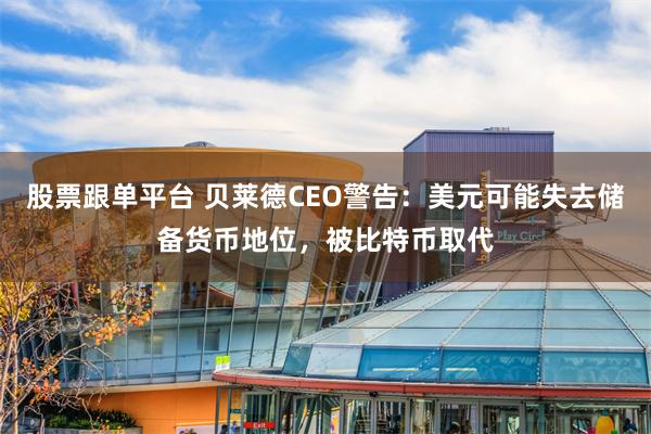 股票跟单平台 贝莱德CEO警告：美元可能失去储备货币地位，被比特币取代
