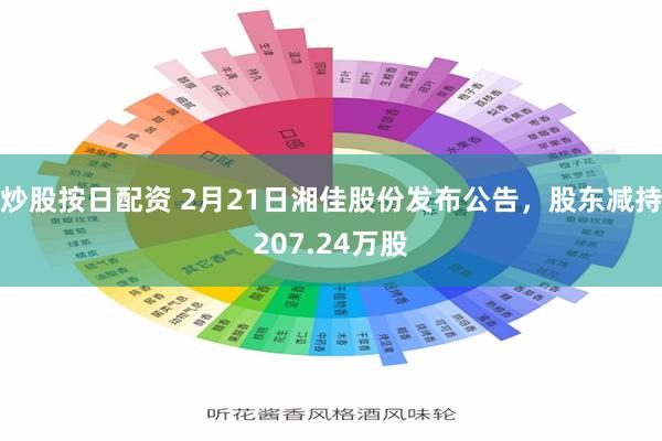 炒股按日配资 2月21日湘佳股份发布公告，股东减持207.24万股