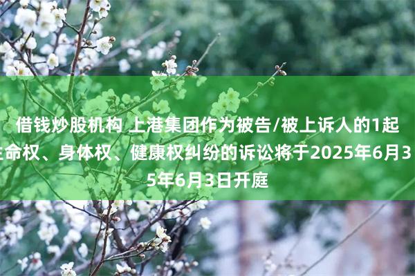 借钱炒股机构 上港集团作为被告/被上诉人的1起涉及生命权、身体权、健康权纠纷的诉讼将于2025年6月3日开庭