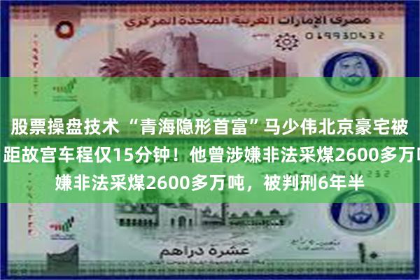股票操盘技术 “青海隐形首富”马少伟北京豪宅被1520万元拍卖，距故宫车程仅15分钟！他曾涉嫌非法采煤2600多万吨，被判刑6年半
