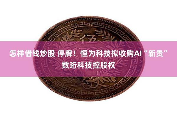 怎样借钱炒股 停牌！恒为科技拟收购AI“新贵”数珩科技控股权